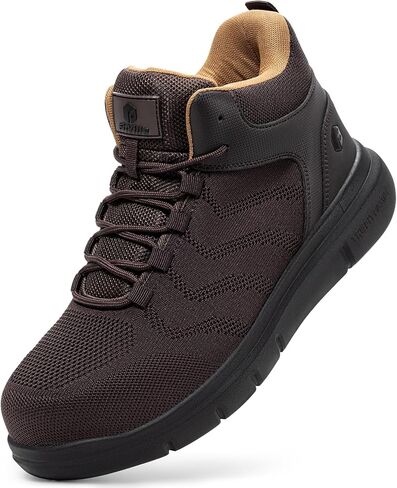 FitVille Extra Wide Work Boots for Men Composite Steel Toe Safety Boots High Top Work Shoes for Men in Kuwait