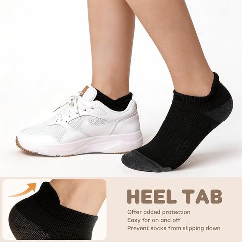 12 Pairs Boys Socks With Cushioned Sole Boys Ankle Socks for 4-6 6-8 8-10 Years Old Kids Athletic Socks Black in Saudi Arabia