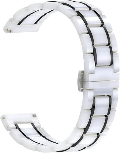 24mm Ceramic Metal Strap Quick-Release Watch Strap for Men's Sports Smartwatches in Saudi Arabia