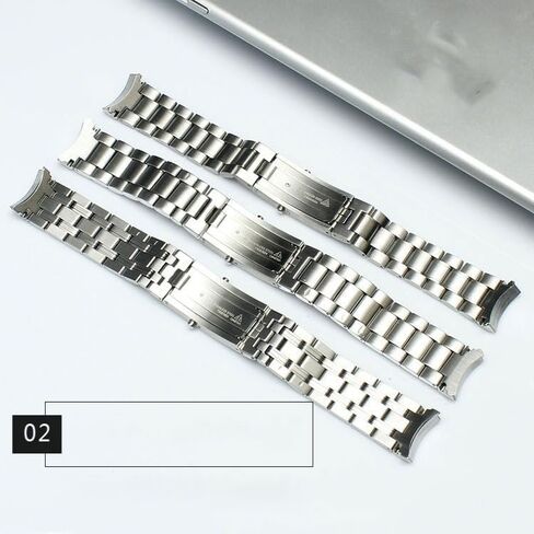 hooson Men's Steel Watch Strap For Omega Seamaster 300 Speedmaster 600 Ocean's Heart Watchband in Kuwait