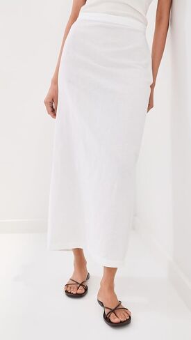 LE BOP Women's Vanessa Linen Maxi Skirt in Kuwait