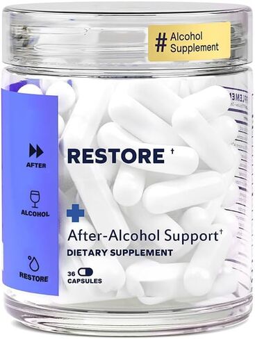 Supplement | Support Your Liver & Feel Better After Drinking | with DHM + L-Cysteine | Vegan Capsules for Energy | Prickly Pear, B-Vitamins, Ginger | 12 Doses in Saudi Arabia