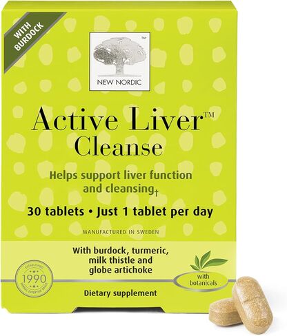 NEW NORDIC Active Liver Cleanse 30 Day Supply, Cleansing Support, 30 Tablets (Pack of 1) in Kuwait