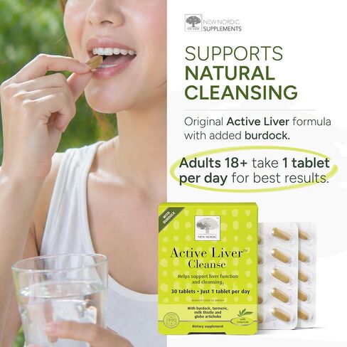 NEW NORDIC Active Liver Cleanse 30 Day Supply, Cleansing Support, 30 Tablets (Pack of 1) in Kuwait