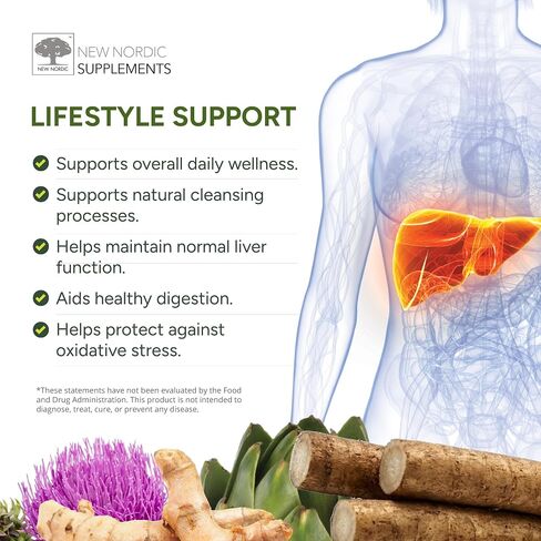 NEW NORDIC Active Liver Cleanse 30 Day Supply, Cleansing Support, 30 Tablets (Pack of 1) in Kuwait
