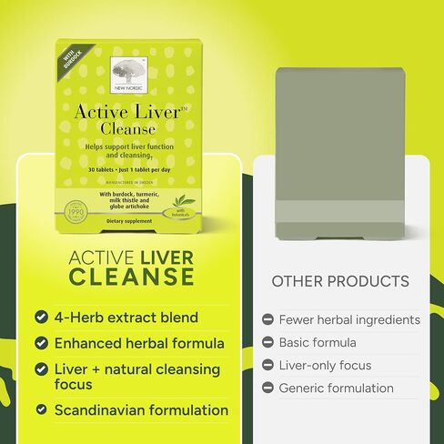 NEW NORDIC Active Liver Cleanse 30 Day Supply, Cleansing Support, 30 Tablets (Pack of 1) in Kuwait