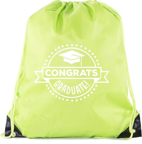 Senior Graduation Drawstring Backpacks Personalized Party Favor Cinch Bags - Congrats Graduate in Kuwait