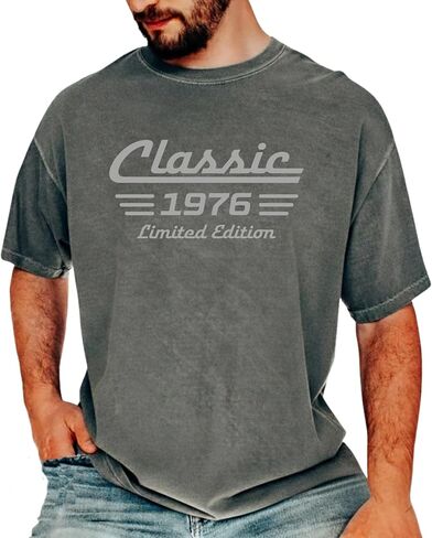 Custom Classic Dad Shirt, Personalized for Dad, Vintage Limited Edition Birthday Tee for Men Multi in Saudi Arabia