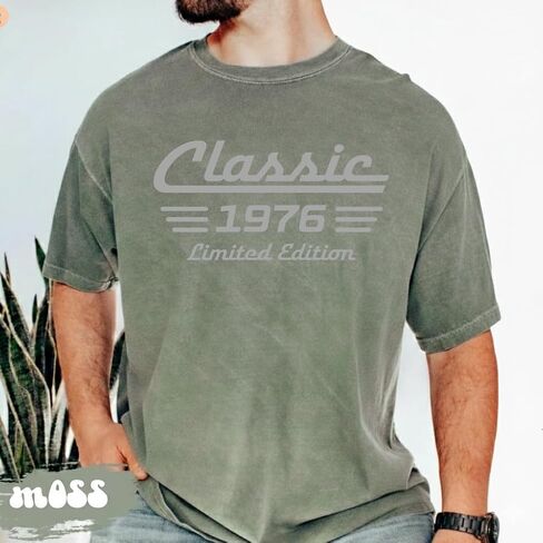 Custom Classic Dad Shirt, Personalized for Dad, Vintage Limited Edition Birthday Tee for Men Multi in Saudi Arabia