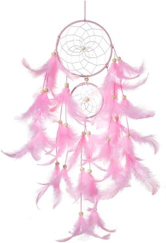 Purple Dream Catcher, Dreamcatcher for Girls,Handmade Feather Mobile Wall Decor Hanging for Girl Women Bedroom Dorm Room Decorations Home Ornament Birthday Festival Craft Gift in Saudi Arabia