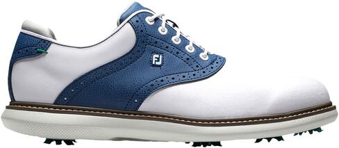 FootJoy FJ Traditions Previous Season 57901 Sz 10.5 (EU 44) Narrow Golf Shoe Men White/Navy/Grey in Kuwait