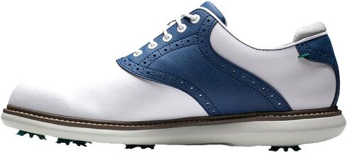 FootJoy FJ Traditions Previous Season 57901 Sz 10.5 (EU 44) Narrow Golf Shoe Men White/Navy/Grey in Kuwait