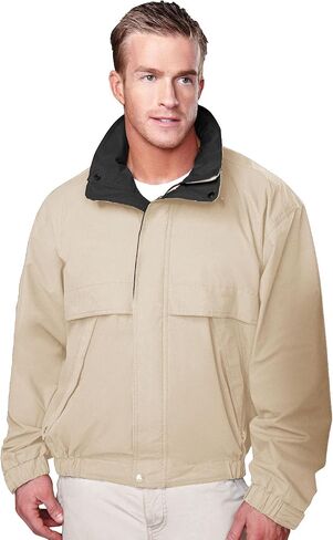 AFC Men's Poplin Jacket Concealed Hood Water Resistant Coat Big & Tall Sizes in Kuwait