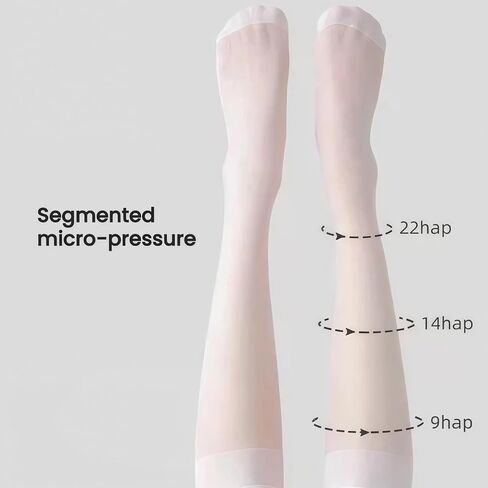 Knee-High Socks for Women & Girls, 4 Pairs Reinforced Toe Nylons sheer stockings in Kuwait