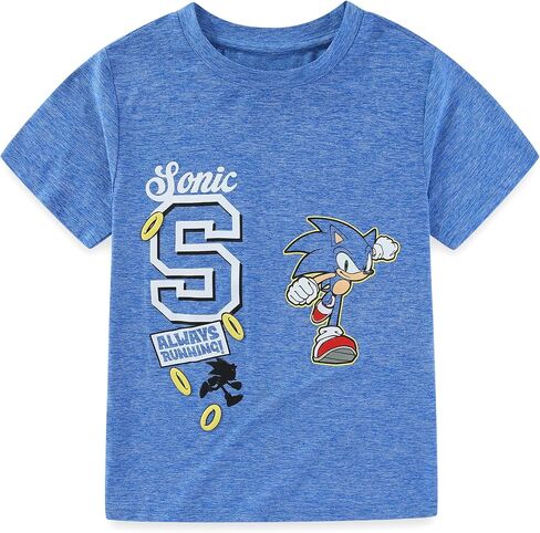 SEGA Sonic the Hedgehog Boys Short Sleeve T-Shirt and Short Set for Toddler and Big Kids in Kuwait