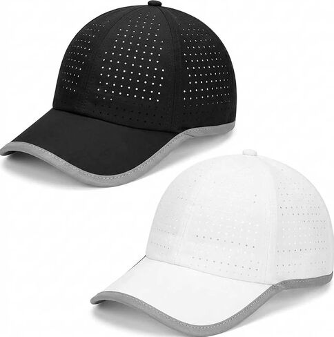 Girls Criss Cross Ponytail Hat Reflective Brim Baseball Cap Kids Quick Drying Laser Perforated Mesh Golf Hat Age 5-12 in Saudi Arabia