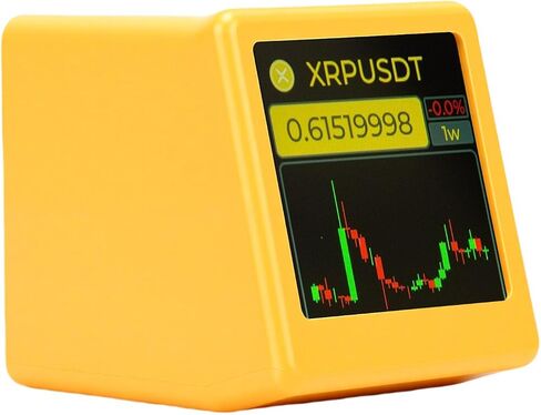 POCREATION Cryptocurrency Display Bitcoin Price Ticker Crypto Stock Market Tracker with Real Time Quotes Weather Clock Digital Photo Frame for Investors Crypto Enthusiasts in Kuwait