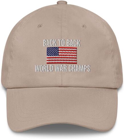 Back to Back World War Champs American Flag Dad Hat Color Hat USA Patriotic Army Military Navy Air Force in Saudi Arabia