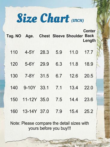 Boys Hawaiian Shirt Tropical Short Sleeve Button Down Shirt Summer Floral Beach Shirts with Pocket for 4-14Year in Kuwait