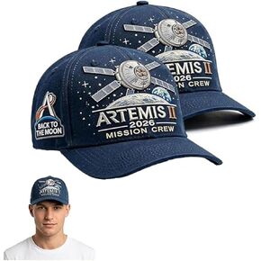 Artemis II Lunar Mission Commemorative Cap, Adjustable Artemis Hat, Artemis 2 Mission Patch Cap for Men & Women in Kuwait