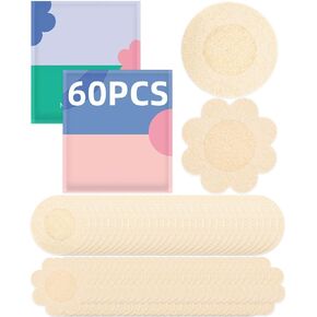 60 Pack Nude Disposable Nipple Covers for Women – Invisible Ultra-Thin Pasties with Soft Adhesive – No Show Boob Covers for Backless & Strapless Clothing in Saudi Arabia