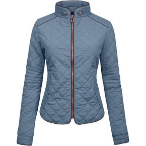 NE PEOPLE Womens Lightweight Quilted Zip Jacket (S-3XL) in Kuwait