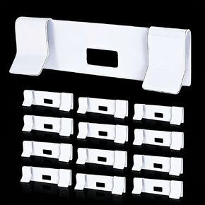12 Pack Metal Vertical Blind Vane Savers, White Window Blind Repair Parts Replacement Slats for Fixing Vertical Window Shades Vanes in Saudi Arabia