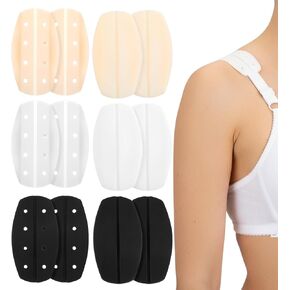 12 Pcs Silicone Bra Strap Cushions, Anti-Slip Shoulder Pads for Women, Soft Gel Bra Strap Holders to Prevent Slipping, Ease Shoulder Pain, Reusable Protectors for Wide, Thin Straps(Universal Fit) in Saudi Arabia