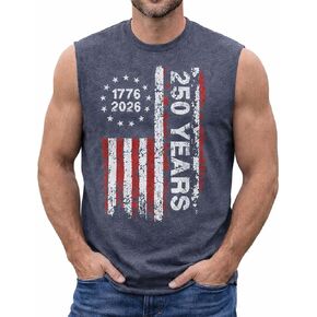 America 250 Years Anniversary 4th of July Shirts Mens Tank Top 1776 Sleeveless American Flag Shirt in Saudi Arabia