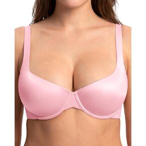 HSIA Balconette Bras for Women Underwire Unlined Demi Elodie Cloudsoft Half Cup Satin Bras in Saudi Arabia