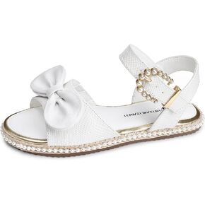 shoeslocker Girls Flat Sandals Open Toe Espadrille Summer Shoes with Adjustable Ankle Strap for Little Big Kids in Kuwait