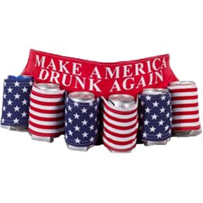 American Patriotic Beer Belt,Unisex Beer Holster, Novelty USA Beer Holder for Men, Beer Soda Bottle Can Holster Belt in Kuwait