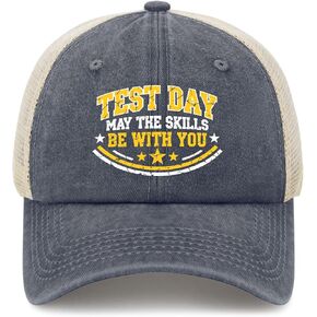 Test-Day May The Skills Be with You Hat for Womens Aesthetic Washed Distressed in Saudi Arabia