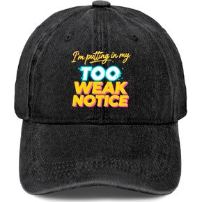 I am Putting in My Too weak Notice Hats for Mens Cool Washed Distressed in Kuwait