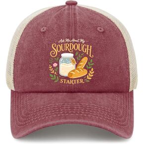 Ask Me About My Sourdough Starter. Hat for Men Aesthetic Washed Distressed in Kuwait