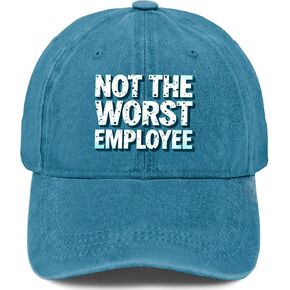 Funny Office Not The Worst Employee Sarcastic Work Hat for Mens Funny Washed in Kuwait