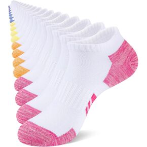 20 Pairs Ankle Socks for Women Size 9-11, Lightweight Athletic Socks Women, Running Socks Womens, Black/White in Saudi Arabia