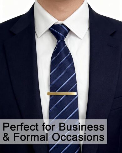 Gold Tie Clips for Men 4-Pack, 2.36 Inch Gold Tie Bar Tie Pin Tie Clip for Standard Ties, Golden Men's Tie Clip Tie Clasps Unique Gifts for Business, Weddings, Formal Events in Saudi Arabia