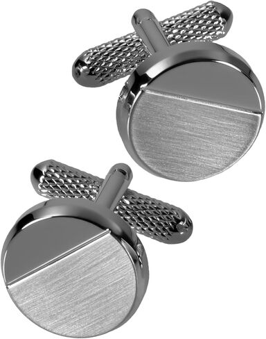 [TAVARAT] Cufflinks for Men cuff links mens 【Made in Japan】 Black Silver Light Gold Tps-197-198 in Kuwait