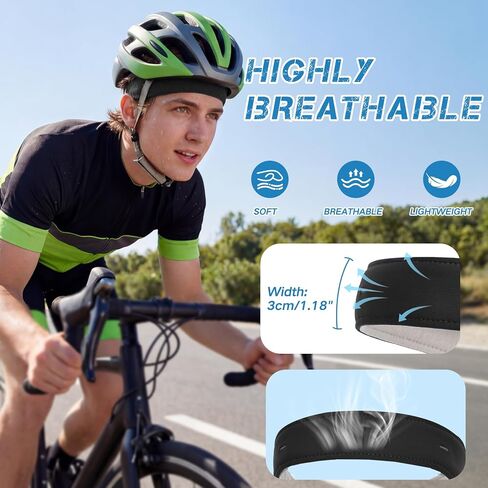 Sukeen 4 Pack Cooling Towels (40"x12"), 1" Moisture Wicking Sports Mens Headband in Kuwait
