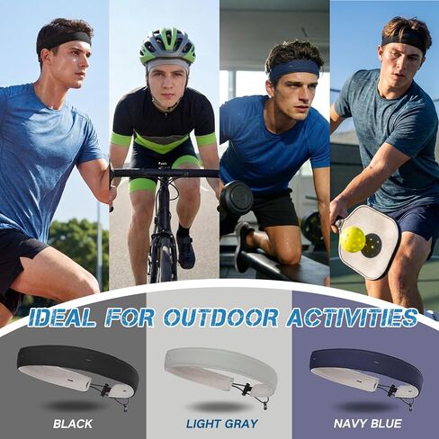 Sukeen 4 Pack Cooling Towels (40"x12"), 1" Moisture Wicking Sports Mens Headband in Kuwait