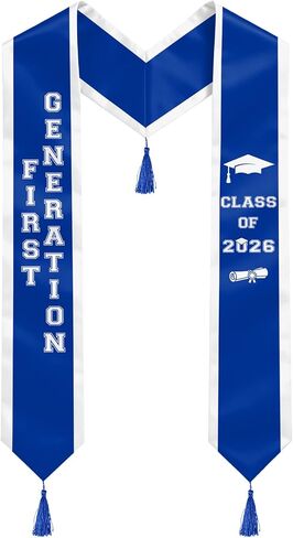 First Generation Graduation Stole Class of 2026, 72 inches First Generation Stole for High School College Graduates in Kuwait