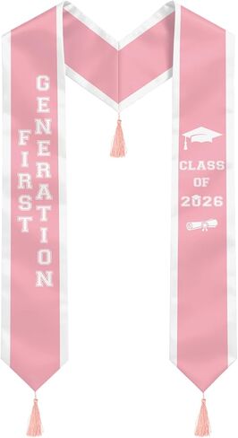 First Generation Graduation Stole Class of 2026, 72 inches First Generation Stole for High School College Graduates in Kuwait
