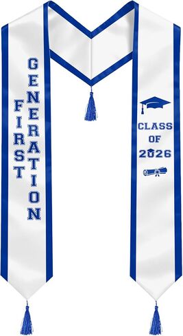 First Generation Graduation Stole Class of 2026, 72 inches First Generation Stole for High School College Graduates in Kuwait