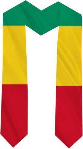 Guinea Country Flag Graduation Stole Sash Double-Layer Ceremonial Scarf in Saudi Arabia