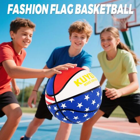 KUYOTQ Kids Toddler Youth Adult Size 3/4/5/6/7 Basketball 22/25.5/27.5/28.5/29.5" Thickened Rubber or Faux Leather Indoor Outdoor Basketball for Boys Girls Womens Mens Basket Ball Gifts in Kuwait
