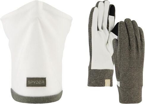 Spyder Women's Two Piece Set - Reversible Neck Gaitor and Gloves in Kuwait