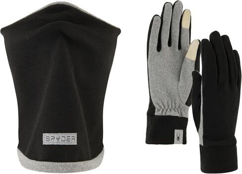 Spyder Women's Two Piece Set - Reversible Neck Gaitor and Gloves in Kuwait