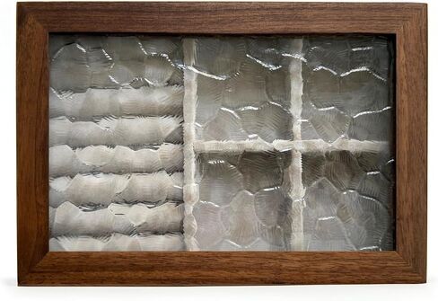 Wooden Vintage Glass Jewelry Box, Solid Wood Jewelry Storage, High-end Exquisite Jewelry Wooden Storage Box, Walnet Wood Box, Ideal Gift For Jewelry Lovers(Walnut) in Saudi Arabia