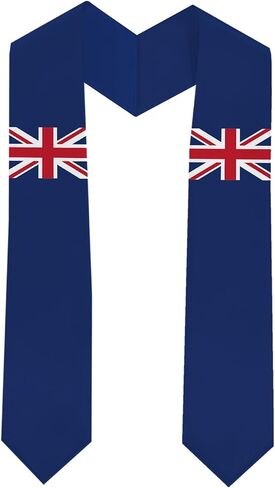Graduation Stole National Flag Design, Satin Unisex International Student Graduation Sash Scarf 72'' Long in Saudi Arabia